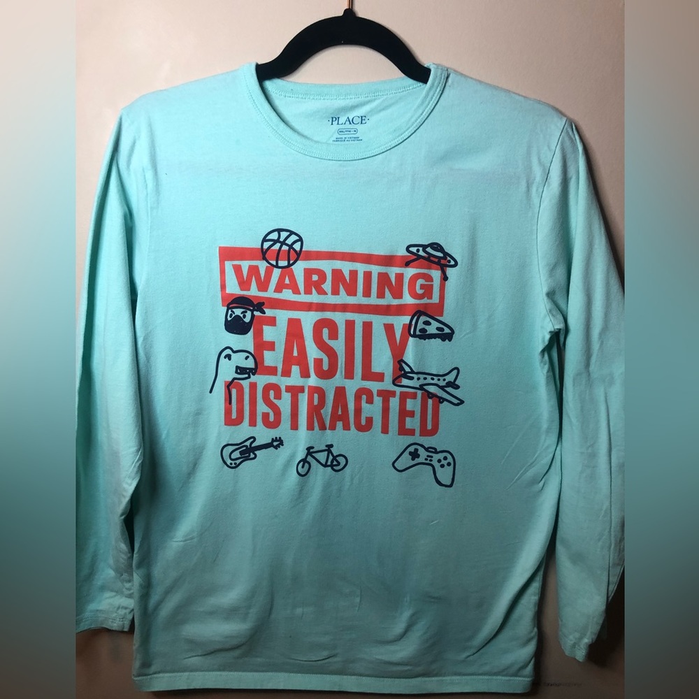Childrens Place Boys size 16  graphic long sleeve tee